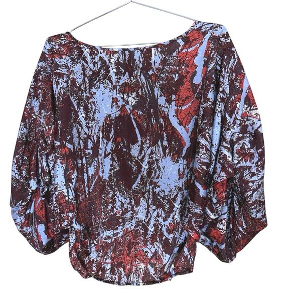 Sunday in Brooklyn Anthropologie Top Size M Fall Dolman Sleeve Watercolor - Picture 6 of 10